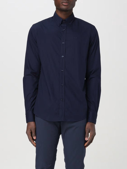 Paul & Shark Camicia elegante Camicia uomo in popeline di cotone Blu navy - Francavilla Moda