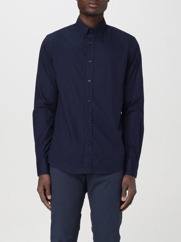 Paul & Shark Camicia elegante Camicia uomo in popeline di cotone Blu navy - Francavilla Moda