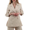 Giacca Donna doppiopetto con spacchi beige