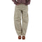 Pantalone Donna barrel in cotone Beige