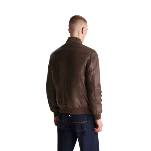 Peuterey Giacca bomber Bomber Uomo in pelle vintage S A26-PEUTEREYFIONIATT-194-S - Francavilla Moda