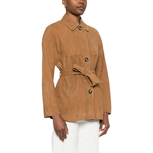 Peuterey Giubbino Giubbino Donna in pelle con cintura 40 P26-PEUTEREYMACHUCASUEDE-466-40 - Francavilla Moda