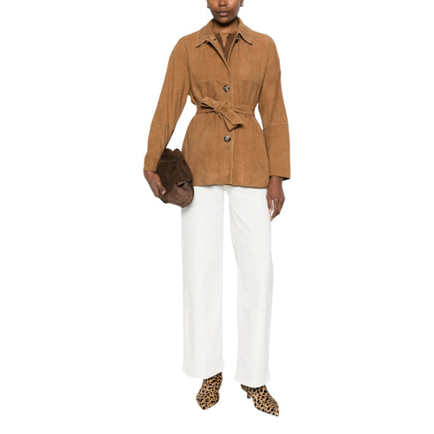 Peuterey Giubbino Giubbino Donna in pelle con cintura 40 P26-PEUTEREYMACHUCASUEDE-466-40 - Francavilla Moda