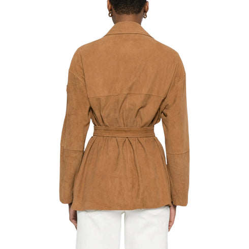 Peuterey Giubbino Giubbino Donna in pelle con cintura 40 P26-PEUTEREYMACHUCASUEDE-466-40 - Francavilla Moda