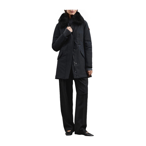 Peuterey Giubbotto Giubbotto Donna Desmot con pelliccia Nero A24 - PEUTEREYDESMOTKLFUR - NER - 42 - Francavilla Moda