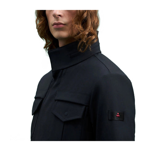 Peuterey Giacca imbottita Giubbotto Uomo Stripes quattro tasche Blu black - Francavilla Moda