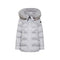 PEUTEREY Piumino medio Piumino Donna medio con pelliccia Grigio perla - Francavilla Moda