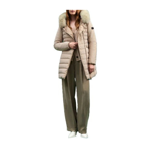 PEUTEREY Piumino lungo Piumino Donna Seriola zip laterale Beige A24 - PEUTEREYSERIOLAML04FUR - 852 - 42 - Francavilla Moda