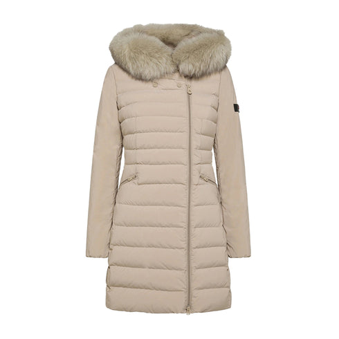 PEUTEREY Piumino lungo Piumino Donna Seriola zip laterale Beige A24 - PEUTEREYSERIOLAML04FUR - 852 - 42 - Francavilla Moda