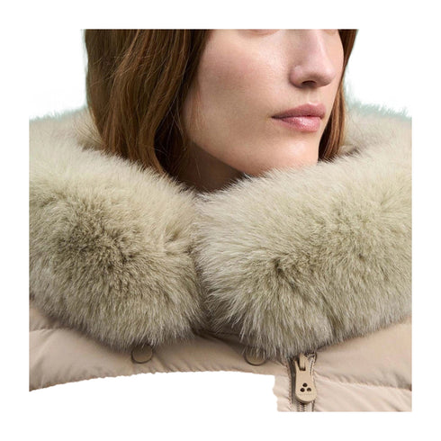 PEUTEREY Piumino lungo Piumino Donna Seriola zip laterale Beige A24 - PEUTEREYSERIOLAML04FUR - 852 - 42 - Francavilla Moda