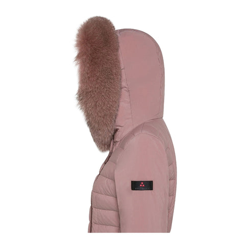 PEUTEREY Piumino lungo Piumino Donna Seriola zip laterale Rosa - Francavilla Moda
