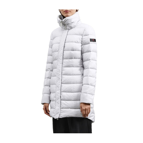 PEUTEREY Piumino lungo Piumino Donna Slim collo ampio Grigio perla - Francavilla Moda