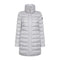 PEUTEREY Piumino lungo Piumino Donna Slim collo ampio Grigio perla - Francavilla Moda