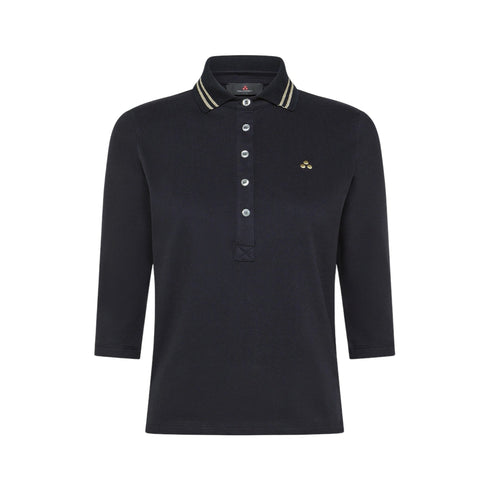 Peuterey Polo Polo Donna a 3/4 dal fit slim Blu P25 - PEUTEREYCERCILX - 215 - M - Francavilla Moda