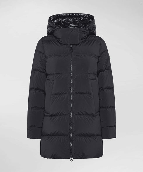 Peuterey Piumino lungo UNIX ML BMAT - Piumino con cappuccio in contrasto materiale 46 - Francavilla Moda