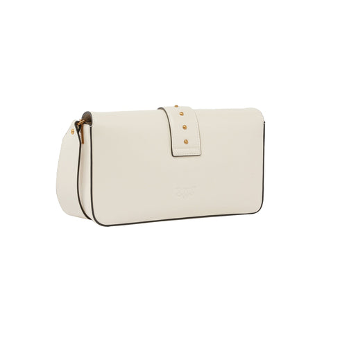 Pinko Borsa a spalla Borsa Donna Love One Classic in pelle Bianco - Francavilla Moda