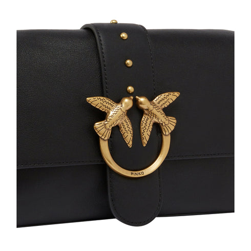 Pinko Borsa a spalla Borsa Donna Love One Classic in pelle Nero P25 - PINKO 104524A0QO - Z99Q - UNI - Francavilla Moda