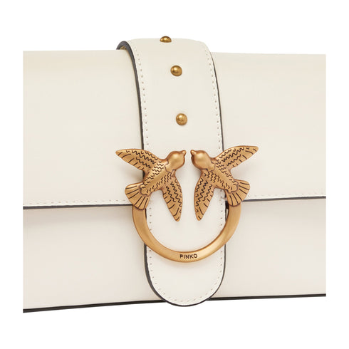 Pinko Borsa a spalla Borsa Donna Love One Mini in pelle Bianco - Francavilla Moda
