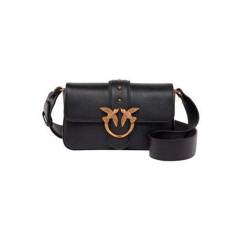 Pinko Borsa a spalla Borsa Donna Love One Mini in pelle Nero oro P25 - PINKO 104340A0QO - Z99Q - UNI - Francavilla Moda