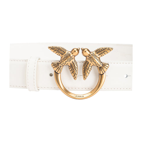 Pinko Cintura Cintura Donna Love Berry H3 Bianco P25 - PINKO 100125A0F1 - Z14Q - XS - Francavilla Moda