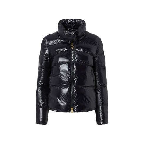 PINKO Piumino corto Piumini Donna Caban Crystal in nylon Nero A24 - PINKO 101598A11K - Z99 - 40 - Francavilla Moda