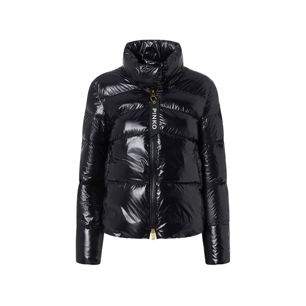 PINKO Piumino corto Piumini Donna Caban Crystal in nylon Nero A24 - PINKO 101598A11K - Z99 - 40 - Francavilla Moda