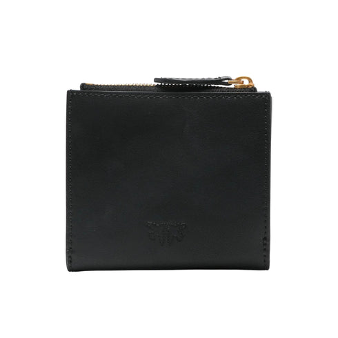 Pinko Portafoglio Portafoglio Donna Multi Purpose in pelle Nero oro P25 - PINKO 103610A0F1 - Z99Q - UNI - Francavilla Moda