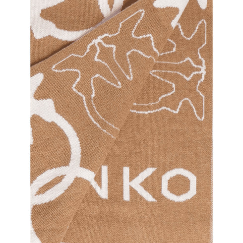 Pinko Sciarpa Sciarpa con logo Love Birds jacquard UNI - Francavilla Moda