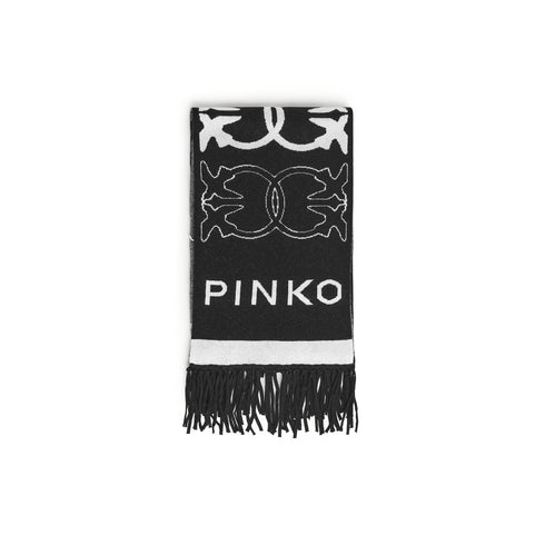 Pinko Sciarpa Sciarpa con logo Love Birds jacquard UNI A25-PINKO 105992A2YO-Z72-UNI - Francavilla Moda