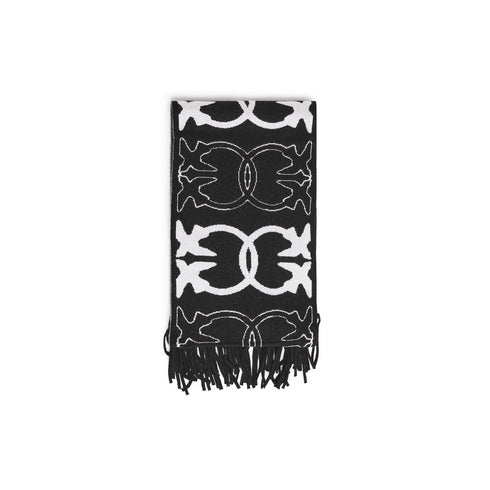 Pinko Sciarpa Sciarpa con logo Love Birds jacquard UNI A25-PINKO 105992A2YO-Z72-UNI - Francavilla Moda