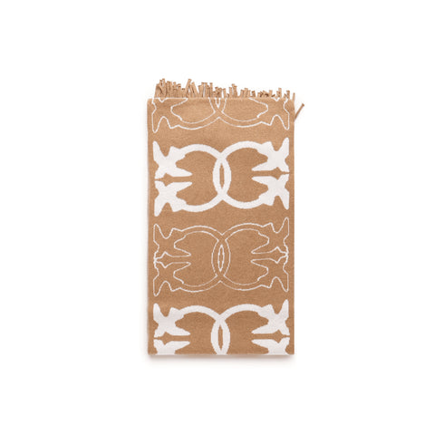 Pinko Sciarpa Sciarpa con logo Love Birds jacquard UNI - Francavilla Moda