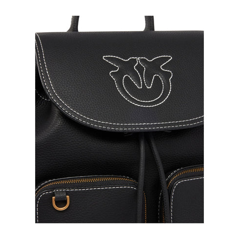Pinko Zainetto Zaino Donna Carrie in pelle Nero - Francavilla Moda