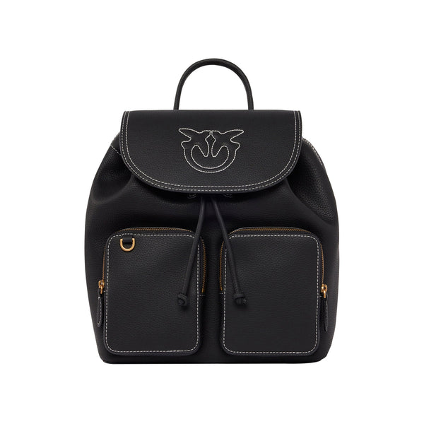 Pinko Zainetto Zaino Donna Carrie in pelle Nero - Francavilla Moda