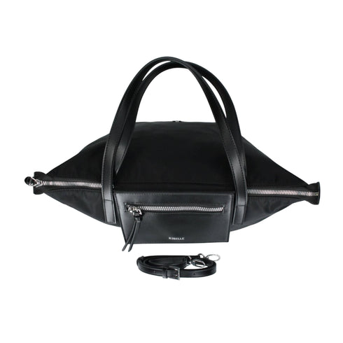 Borsa shopper media Donna Noa in nylon Nero