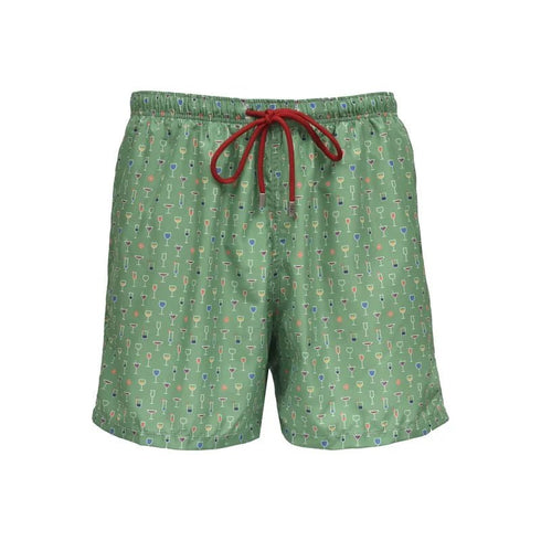 Red Mare Costume Costume Uomo con stampa Cocktail Verde - Francavilla Moda