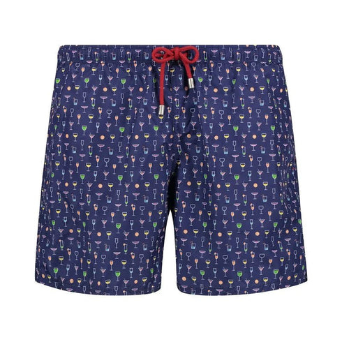 Red Mare Costume Costume Uomo con stampa Cocktail Blu P24-RED MARERF10073-V0011-M - Francavilla Moda