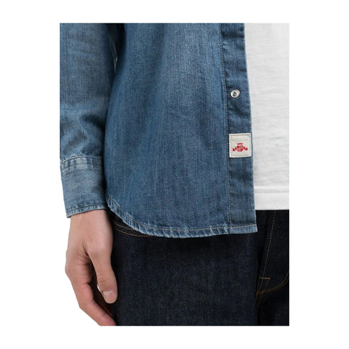 REPLAY Camicia casual Camicia Uomo in denim con taschine Jeans medio P25 - REPLAYM4023C28C80A - 009 - M - Francavilla Moda