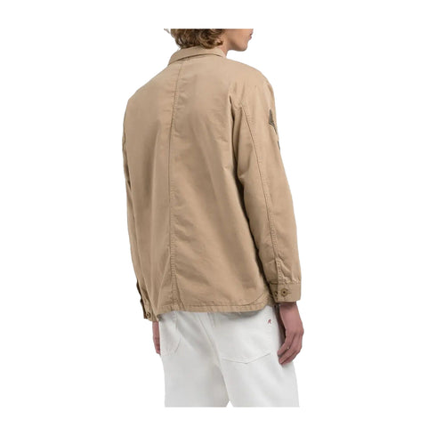 Replay Giacca overshirt Giacca Uomo Overshirt con applicazioni Beige P25 - REPLAYM8445H85172 - 568 - M - Francavilla Moda