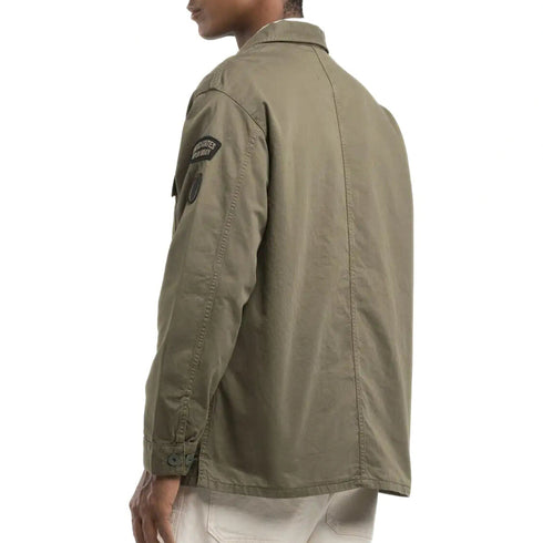 Replay Giacca overshirt Giacca Uomo Overshirt con applicazioni Verde - Francavilla Moda