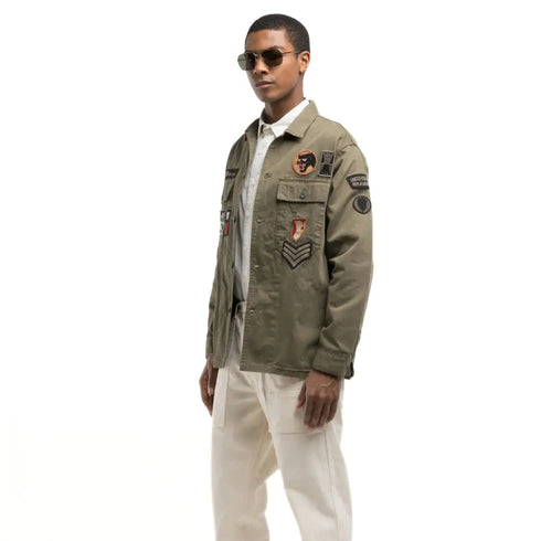 Replay Giacca overshirt Giacca Uomo Overshirt con applicazioni Verde - Francavilla Moda