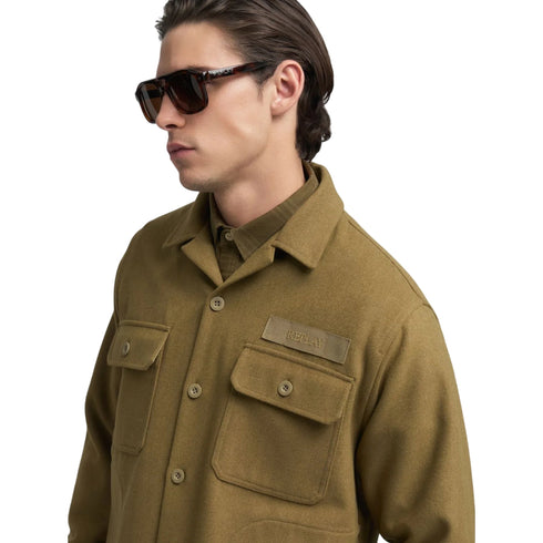 Replay Giacca overshirt Giacca Uomo overshirt misto lana S A25-REPLAYM849485314-010-S - Francavilla Moda