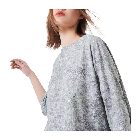 RRD Blusa Blusa Donna a 3/4 con motivo floreale Blu P25 - RRD25713 - 60 - 40 - Francavilla Moda