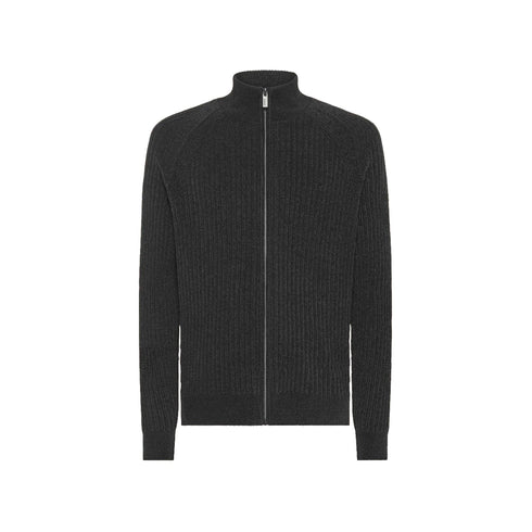 RRD Cardigan Cardigan Uomo Velvet Rave Full Zip Grigio scuro A24 - RRDW24139 - 11 - 48 - Francavilla Moda