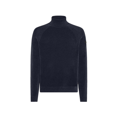 RRD Dolcevita Maglia Uomo a collo alto Velvet Turtleneck Blu A24 - RRDW24133 - 60 - 48 - Francavilla Moda