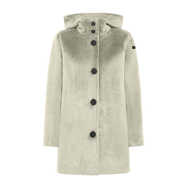 RRD Parka Parka Donna in velluto tinta unita Panna - Francavilla Moda