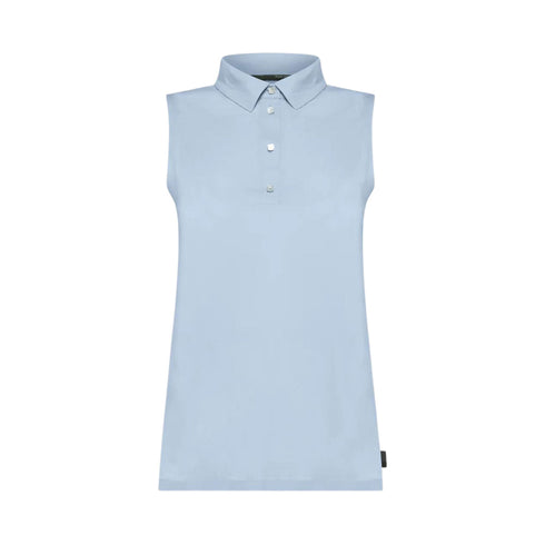 RRD Polo Polo Donna senza maniche Celeste P24-RRD24705-64-42 - Francavilla Moda