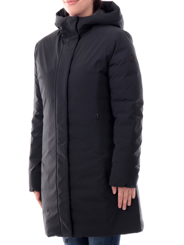 Save The Duck Parka lungo Cappotto Save The Duck Leyla da donna tessuto tecnico D45430WMATT21 1 - Francavilla Moda