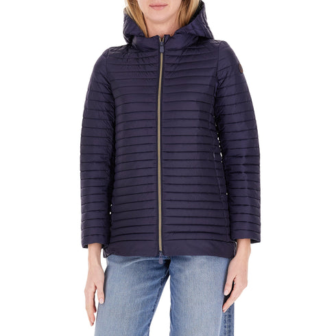 SAVE THE DUCK Piumino medio Piumino donna medio ALIMA cappuccio staccabile 1 P26-SAVE THE DUCKD41059WIRIS22-90010-1 - Francavilla Moda