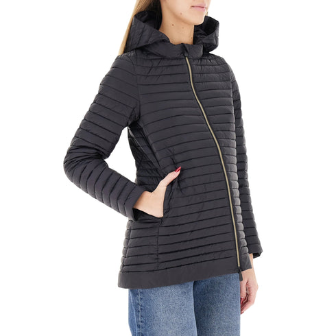 SAVE THE DUCK Piumino medio Piumino donna medio ALIMA cappuccio staccabile 1 P26-SAVE THE DUCKD41059WIRIS22-90010-1 - Francavilla Moda