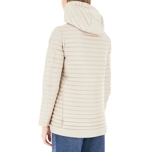 SAVE THE DUCK Piumino medio Piumino donna medio ALIMA cappuccio staccabile 1 P26-SAVE THE DUCKD41059WIRIS22-90010-1 - Francavilla Moda